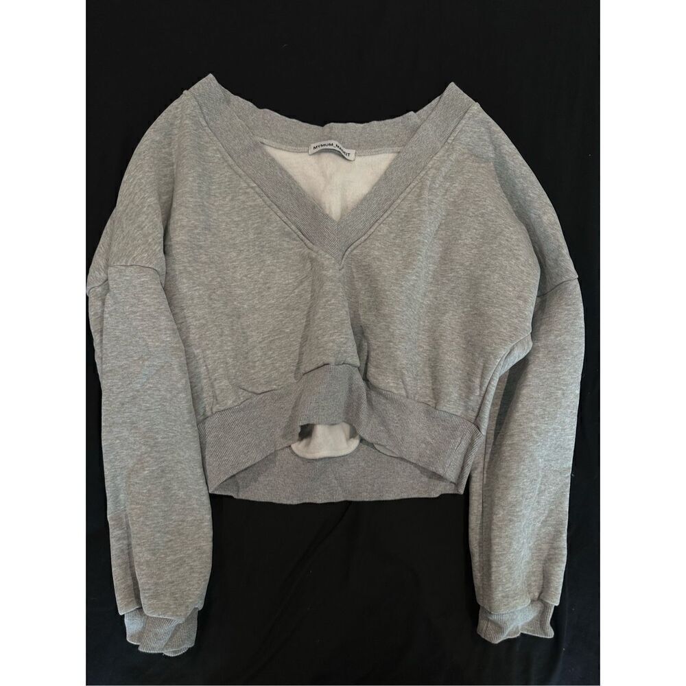 Gray cropped sweater size XS MYMUMMADEIT